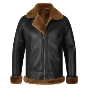 ClassicGingerBrownB3BomberAviatorShearlingJacket-1